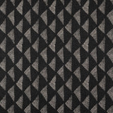 Sample of Sunbrella Etched Angles II Char 146470-0001 Upholstery Fabric