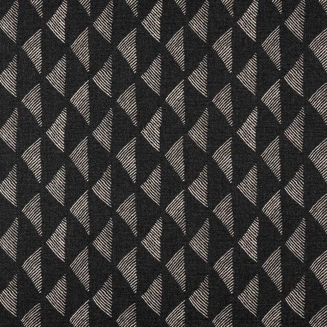 Sample of Sunbrella Etched Angles II Char 146470-0001 Upholstery Fabric