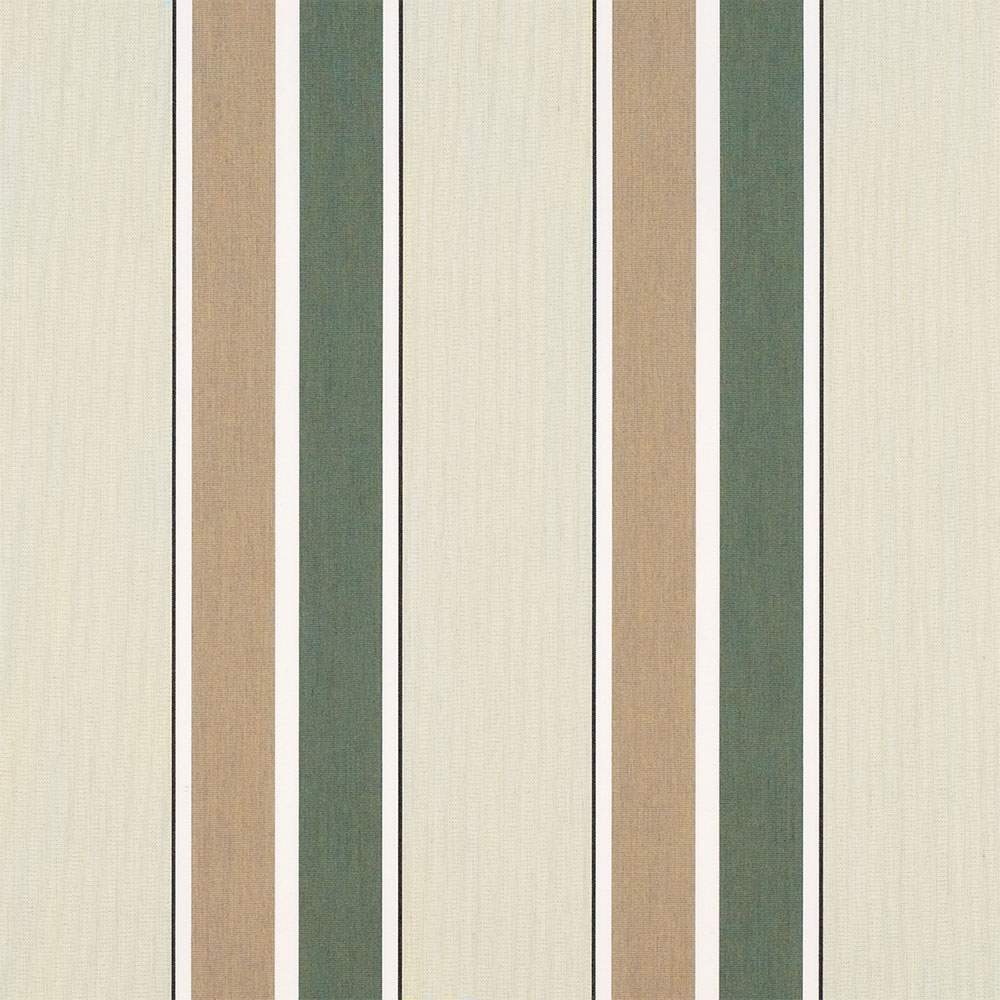 Sample of Sunbrella Fern / Heather Beige Blockstripe 4959-0000 46-Inch Stripes Awning / Shade Fabric