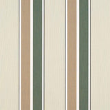 Sample of Sunbrella Fern / Heather Beige Blockstripe 4959-0000 46-Inch Stripes Awning / Shade Fabric