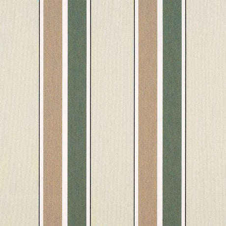 Sample of Sunbrella Fern / Heather Beige Blockstripe 4959-0000 46-Inch Stripes Awning / Shade Fabric