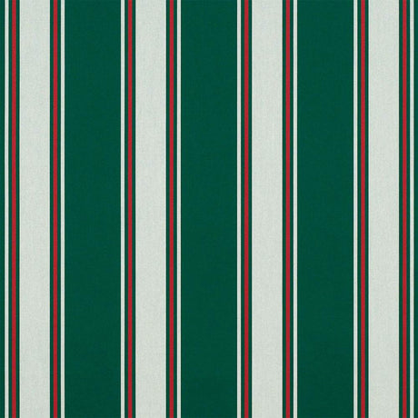 Sample of Sunbrella Forest Green Fancy 4790-0000 46-Inch Stripes Awning / Shade Fabric