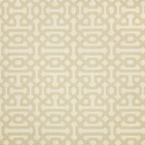 Sample of Sunbrella Fretwork Flax 45991-0001 Elements Collection Upholstery Fabric