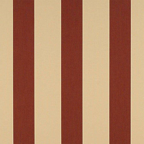 Sample of Sunbrella Havelock Brick 4985-0000 46-Inch Stripes Awning / Shade Fabric