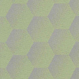 Sample of Sunbrella Hexagon Mint HEX J206 140 European Collection Upholstery Fabric
