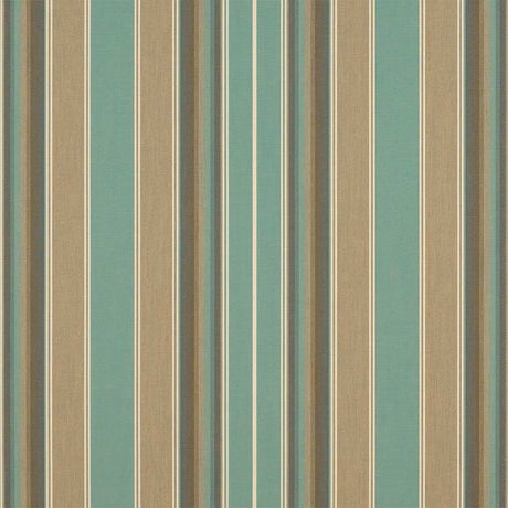Sample of Sunbrella Kiawah Spa 4868-0000 46-Inch Stripes Awning / Shade Fabric