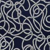 Sample of Sunbrella Maritime Nautical 145239-0000 Fusion Collection Upholstery Fabric