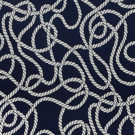 Sample of Sunbrella Maritime Nautical 145239-0000 Fusion Collection Upholstery Fabric