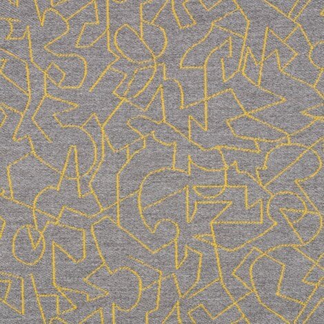 Sample of Sunbrella Overdraw Goldenrod 87002-0003 Transcend Collection Upholstery Fabric