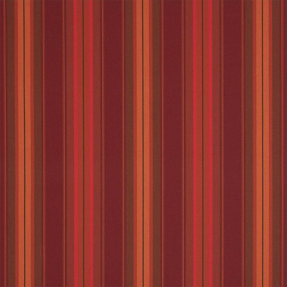 Sample of Sunbrella Saxon Chili 4885-0000 46-Inch Stripes Awning / Shade Fabric