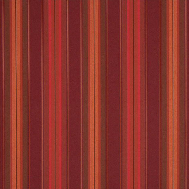 Sample of Sunbrella Saxon Chili 4885-0000 46-Inch Stripes Awning / Shade Fabric