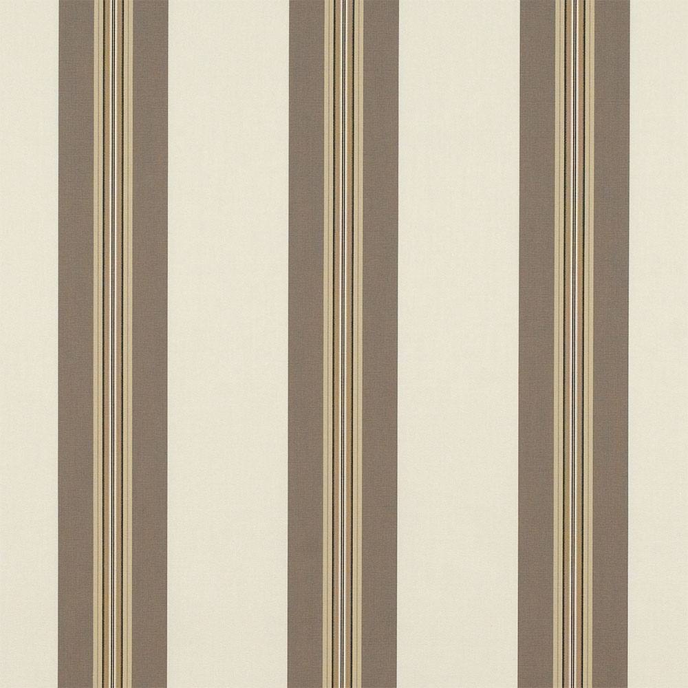 Sample of Sunbrella Taupe Tailored Bar Stripe 4945-0000 46-Inch Stripes Awning / Shade Fabric