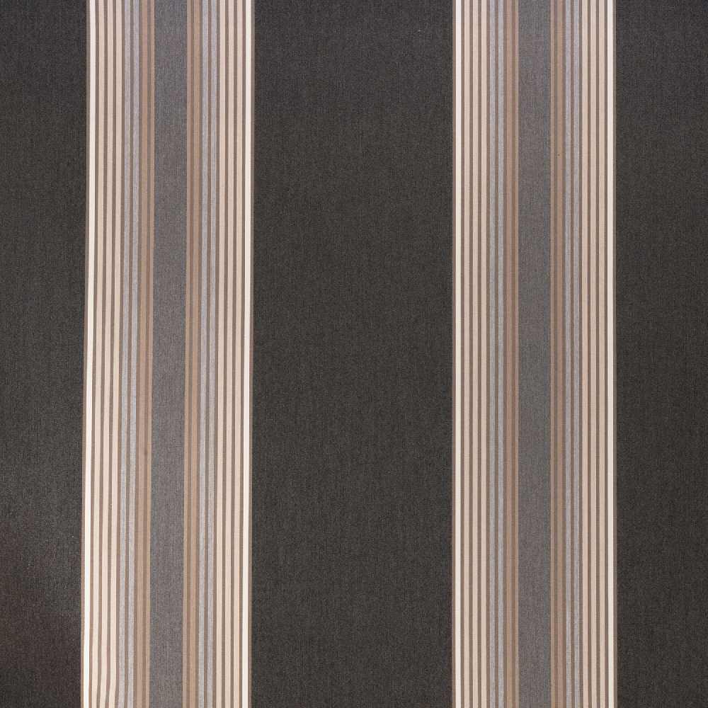 Sample of Sunbrella Tillman Shale 4836-0000 46-Inch Stripes Awning / Shade Fabric