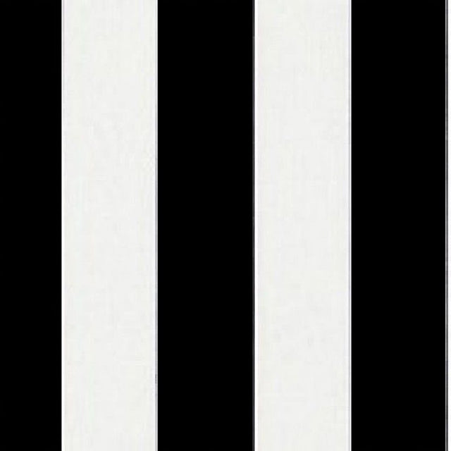 Sample of Sunbrella Yacht Stripe Black YAC 3740 European Collection Upholstery Fabric