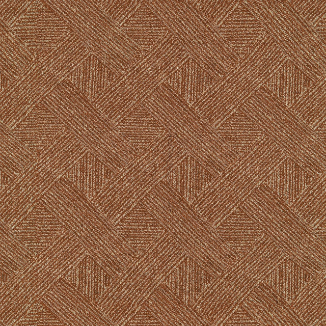Sample of Tempotest Home Cortile Terracotta 52009-8 Pillars Collection Upholstery Fabric