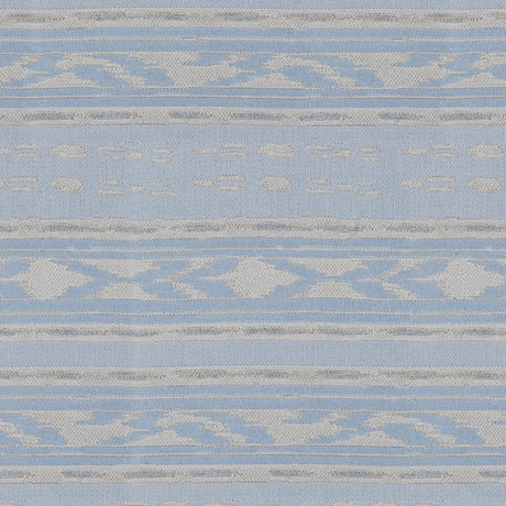 Sample of Tempotest Home Prateria Celeste 52024-3 Pillars Collection Upholstery Fabric