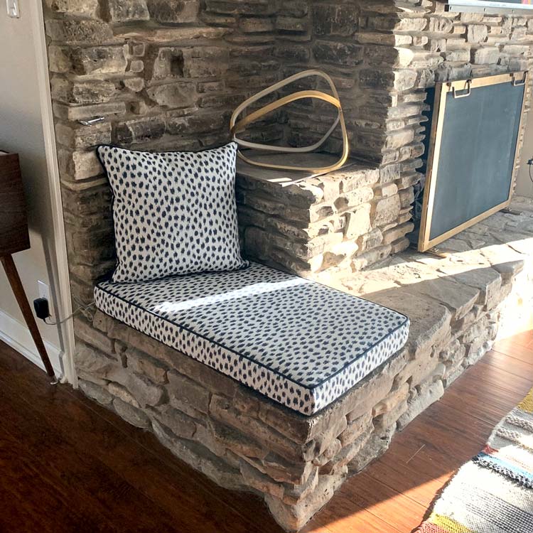 Sunbrella Agra Indigo 145147-0000 Fusion Collection - Reversible Upholstery Fabric (Light Side)