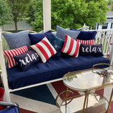 Sunbrella Canvas Navy 5439-0000 Elements Collection Upholstery Fabric