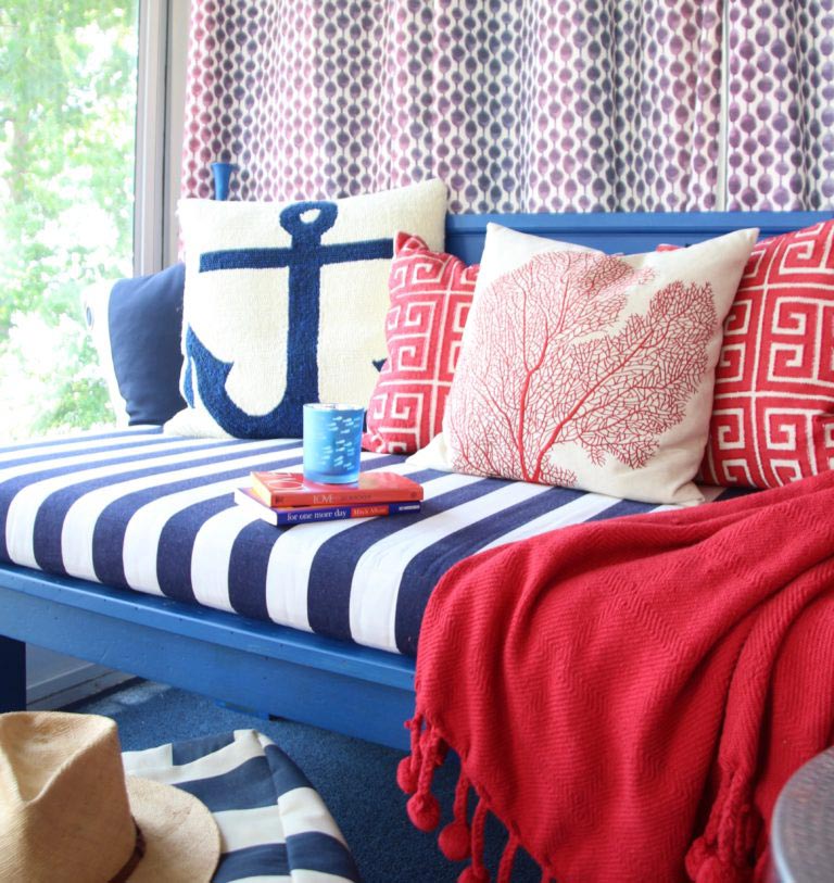 Sunbrella Yacht Stripe Navy YAC 3722 European Collection Upholstery Fabric