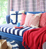 Sunbrella Yacht Stripe Navy YAC 3722 European Collection Upholstery Fabric