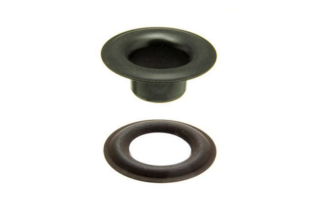 DOT Sheet Metal Grommet with Plain Washer #0 (20-0070001611XG) Government Black Brass 1/4 inch 1-gross