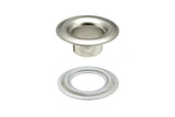 DOT Sheet Metal Grommet with Plain Washer #0 (20-0070051831XG) Nickel-Plated Brass 1/4 inch 1-gross