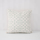 Sunbrella Fretwork Mist 45991-0000 Elements Collection - Reversible Upholstery Fabric (Dark Side)