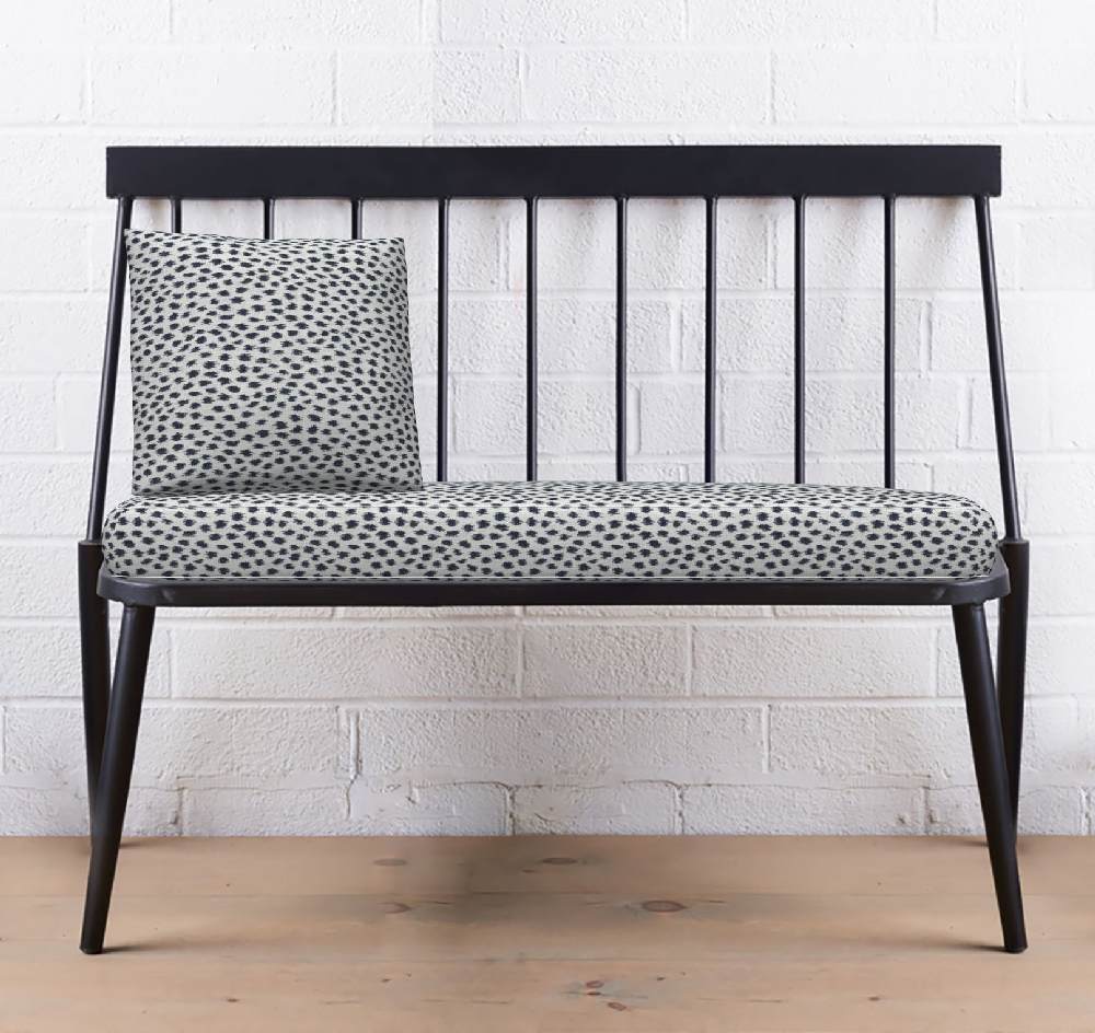 Sunbrella Agra Indigo 145147-0000 Fusion Collection - Reversible Upholstery Fabric (Light Side)