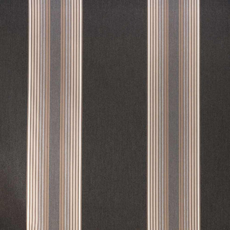 Sample of Sunbrella Tillman Shale 4836-0000 46-Inch Stripes Awning / Shade Fabric
