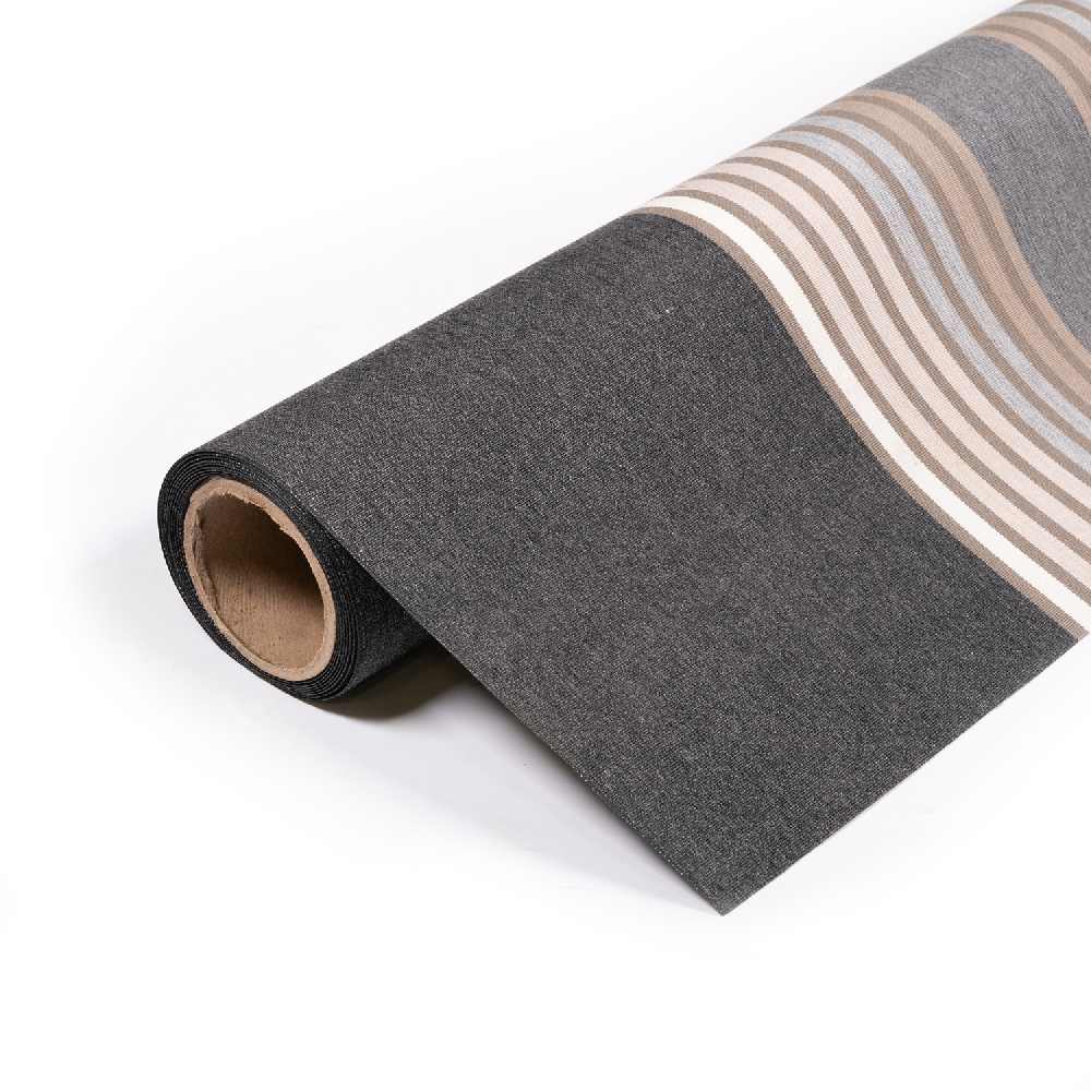 Sunbrella Tillman Shale 4836-0000 46-Inch Stripes Awning / Shade Fabric