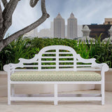 Sunbrella Fretwork Mist 45991-0000 Elements Collection - Reversible Upholstery Fabric (Dark Side)