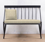 Sunbrella Fretwork Flax 45991-0001 Elements Collection - Reversible Upholstery Fabric (Dark Side)