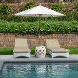 Sunbrella Ticking Dove 40554-0004 Fusion Collection Upholstery Fabric