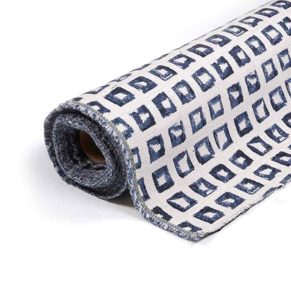 Sunbrella Kindle Indigo 145666-0004 Fusion Collection - Reversible Upholstery Fabric (Light Side)
