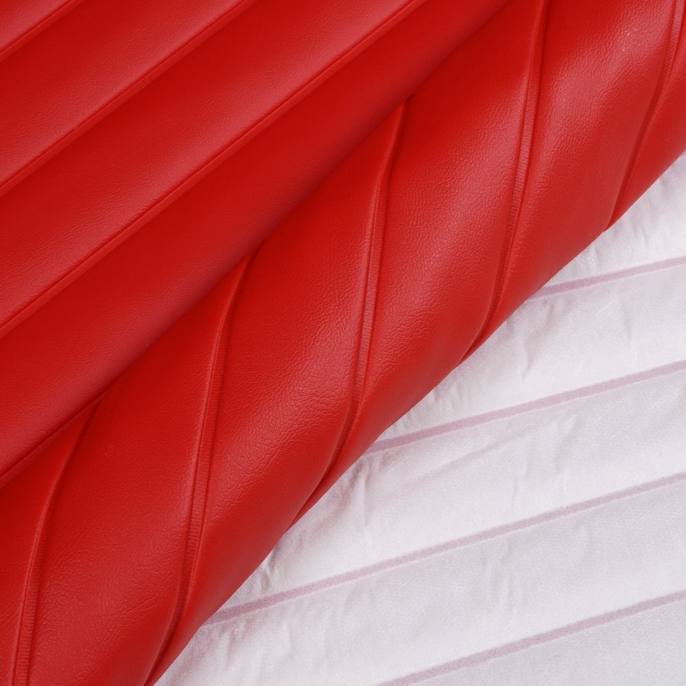 Sunbrella Horizon Capriccio Logo Red 10200-0016 Roll-n-Pleat Marine Vinyl Upholstery Fabric