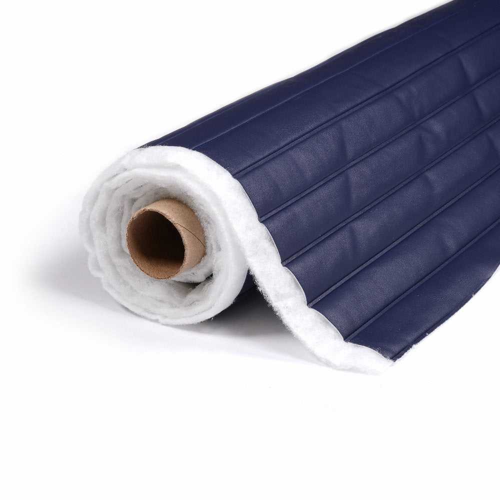 Sunbrella Horizon Capriccio Navy 10200-0017 Roll-n-Pleat Marine Vinyl Upholstery Fabric