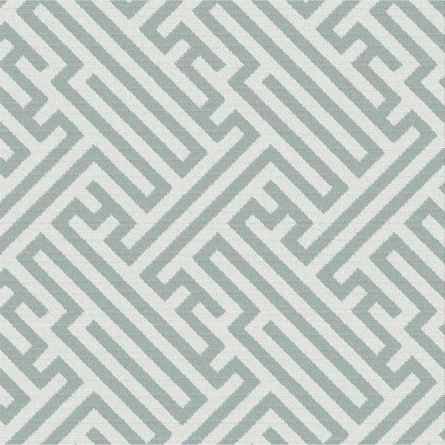 Outdura Labyrinth Aqua 12002 Ovation 4 Collection - Morning Sky Upholstery Fabric