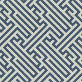 Sample of Outdura Labyrinth Navy 12001 Ovation 4 Collection - Starry Night Upholstery Fabric