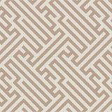 Sample of Outdura Labyrinth Ochre 12003 Ovation 4 Collection - Tawny Sunset Upholstery Fabric