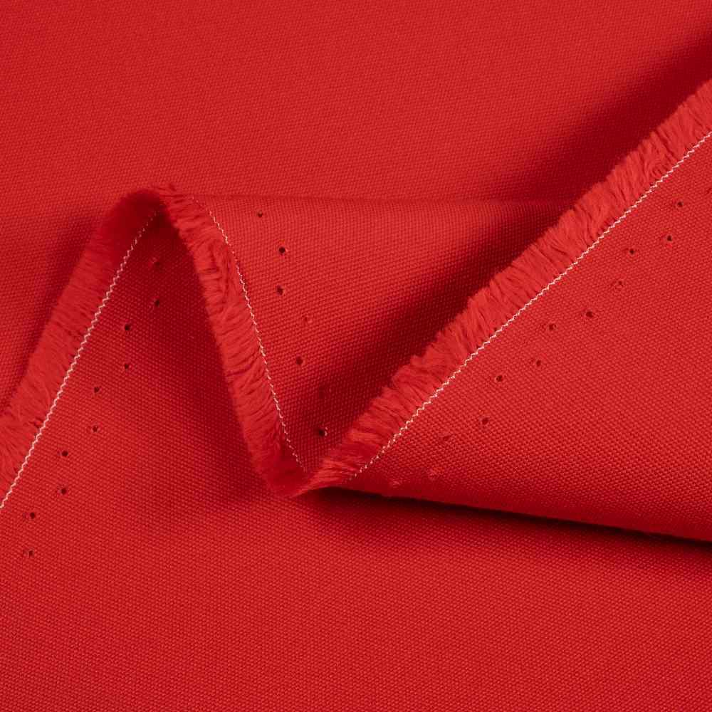 Sunbrella Canvas Logo Red 5477-0000 Elements Collection Upholstery Fabric