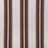 Sample of Sunbrella Burgundy / Black / White 4798-0000 46-Inch Stripes Awning / Shade Fabric