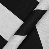 Sunbrella Beaufort Black / White 6 Bar 5704-0000 46-Inch Stripes Awning / Shade Fabric