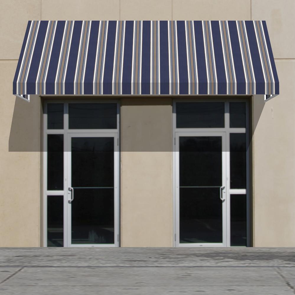 Sunbrella Emblem Navy 4898-0000 46-Inch Stripes Mayfield Collection Awning / Shade Fabric