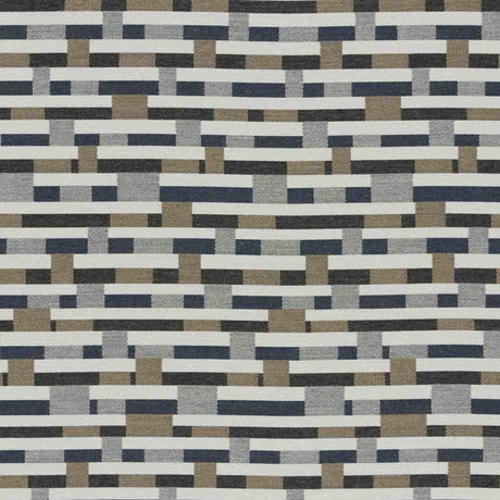 Sunbrella by Mayer Metal Strips Granite 434-006 Vollis Simpson Collection Upholstery Fabric