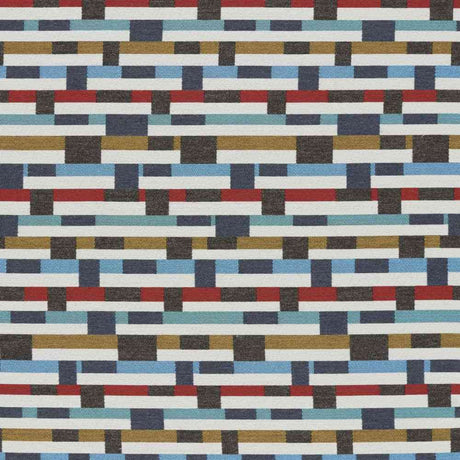 Sunbrella by Mayer Metal Strips Regatta 434-004 Vollis Simpson Collection Upholstery Fabric