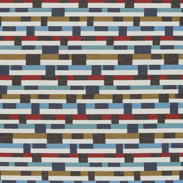 Sunbrella by Mayer Metal Strips Regatta 434-004 Vollis Simpson Collection Upholstery Fabric