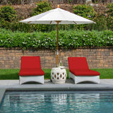 Sunbrella Canvas Logo Red 5477-0000 Elements Collection Upholstery Fabric