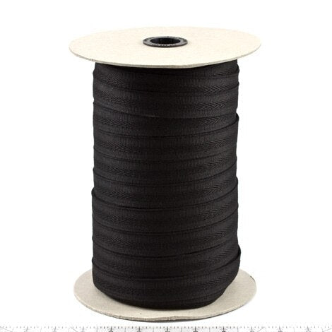 Sunbrella Centerfold Marine Binding 7/8 Inch x 200 yards 1810 Black