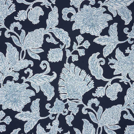 Sunbrella Floral Song Navy 146023 - 0003 Upholstery Fabric - Outdoor Textiles