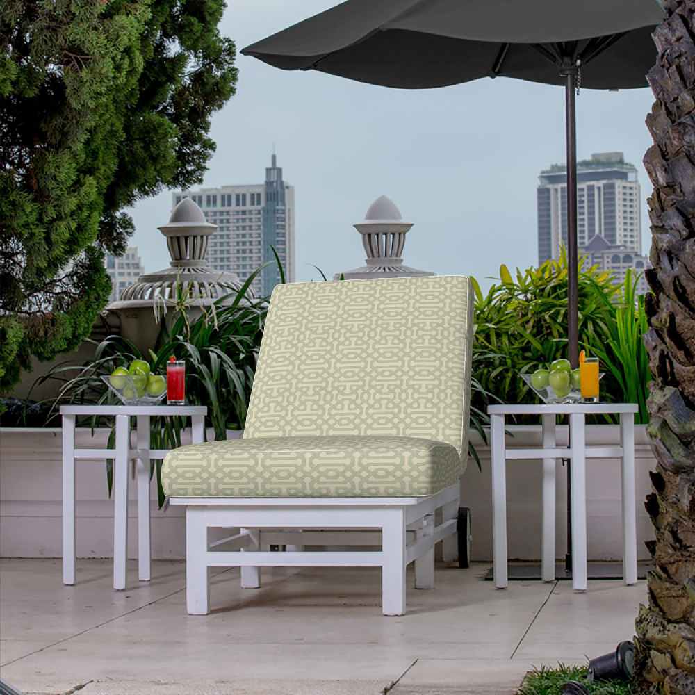 Sunbrella Fretwork Mist 45991-0000 Elements Collection Upholstery Fabric